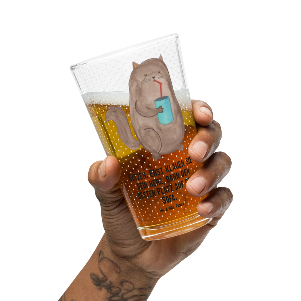 Szklanka do picia premium kot puszka Kot, motyw kotów, miłośnik kotów, dekoracje z kotami, przyjaciel kotów, entuzjasta kotów, produkty dla kotów, artykuły dla kotów, akcesoria dla kotów, pamiątki z kotami, produkty dla miłośników kotów, motywy kotów