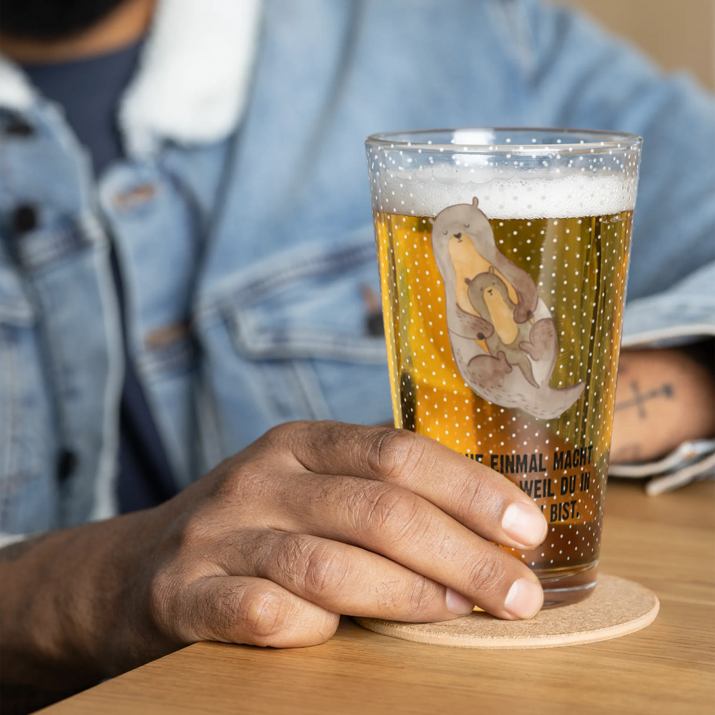 Szklanka do picia premium wydra dziecko Kuna, wydra, morska wydra