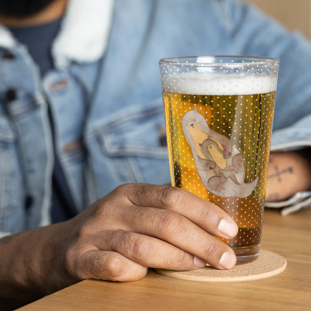 Szklanka do picia premium wydra dziecko Kuna, wydra, morska wydra