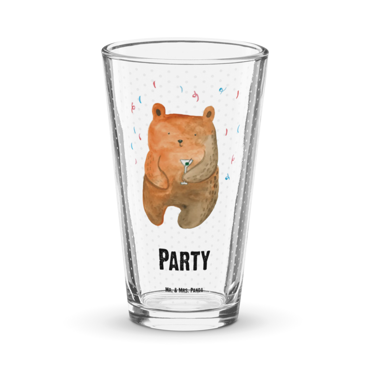 Premium drinking glass bear party teddy bear, cuddly toy, Partying, Present, Bring a present, Birthday, Birthday present, Good mood, Celebrate