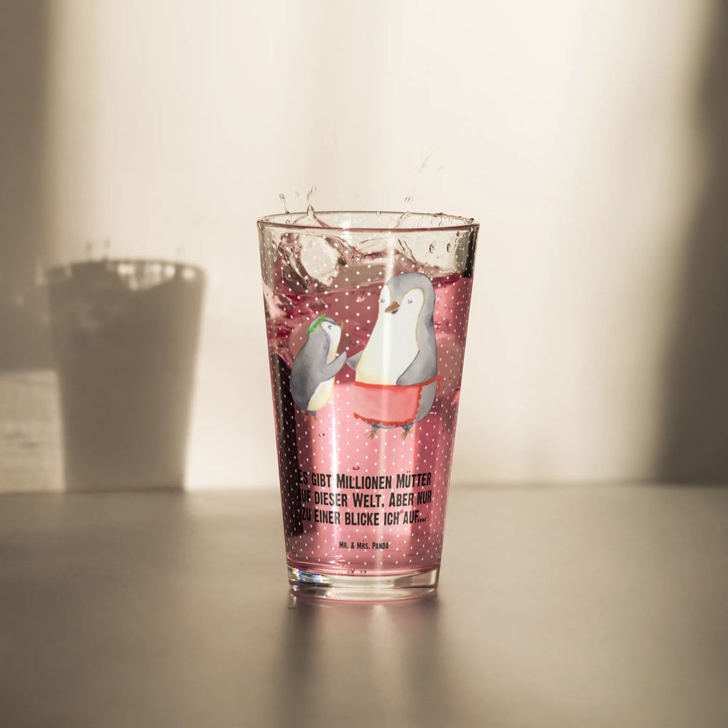 Premium drinking glass Penguin with child luxury drinking glass, glass, cocktail glass, dishwasher safe glass, drinking glass, barware, stemware, tumbler, beer glass, pint glass, premium glassware, highball glass, lead-free crystal glass, water glass, Family, Father's Day, Mother's Day, brother, sister, Mom, Dad, Gift, Mummy, Birthday, Mother, Mommy