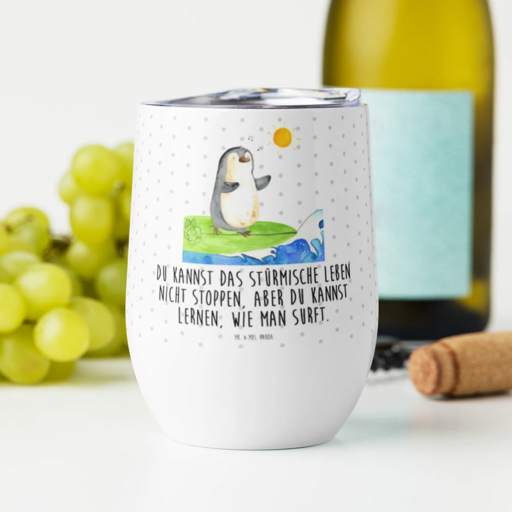 Kieliszek do wina Pingwin surfista Pinguin