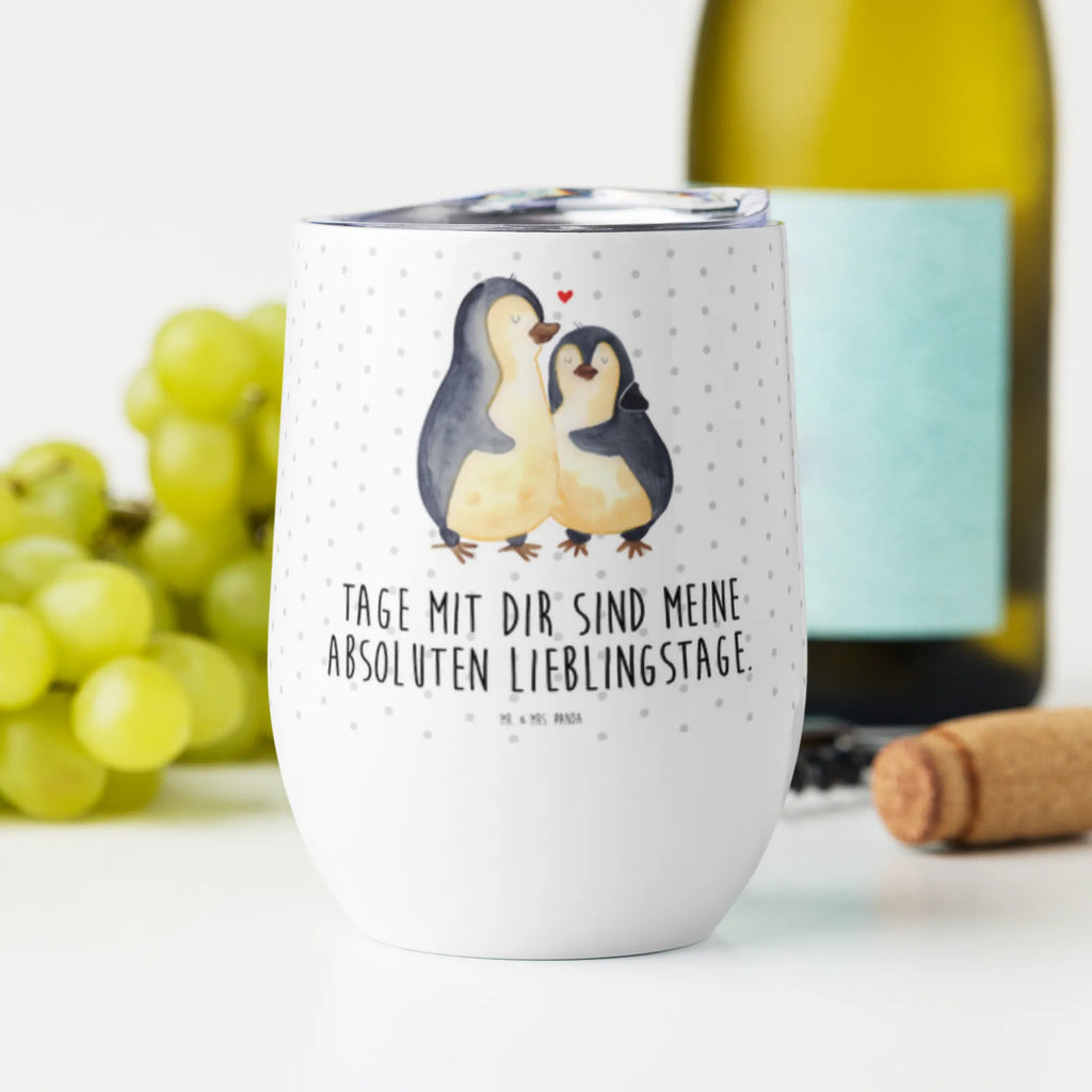 Wine cup Penguin embrace portable wine cup, stemless wine glasses, wine glasses, drinking cup, hot drinks, wine goblet, wine travel tumbler, premium wine tumbler, insulated tumbler, mulled wine cup, wine tumbler, Penguin, North Pole, Winter, Penguins, wedding gift, proof of love, lovers, wedding day, love gift, engagement, anniversary, wedding, love, penguin