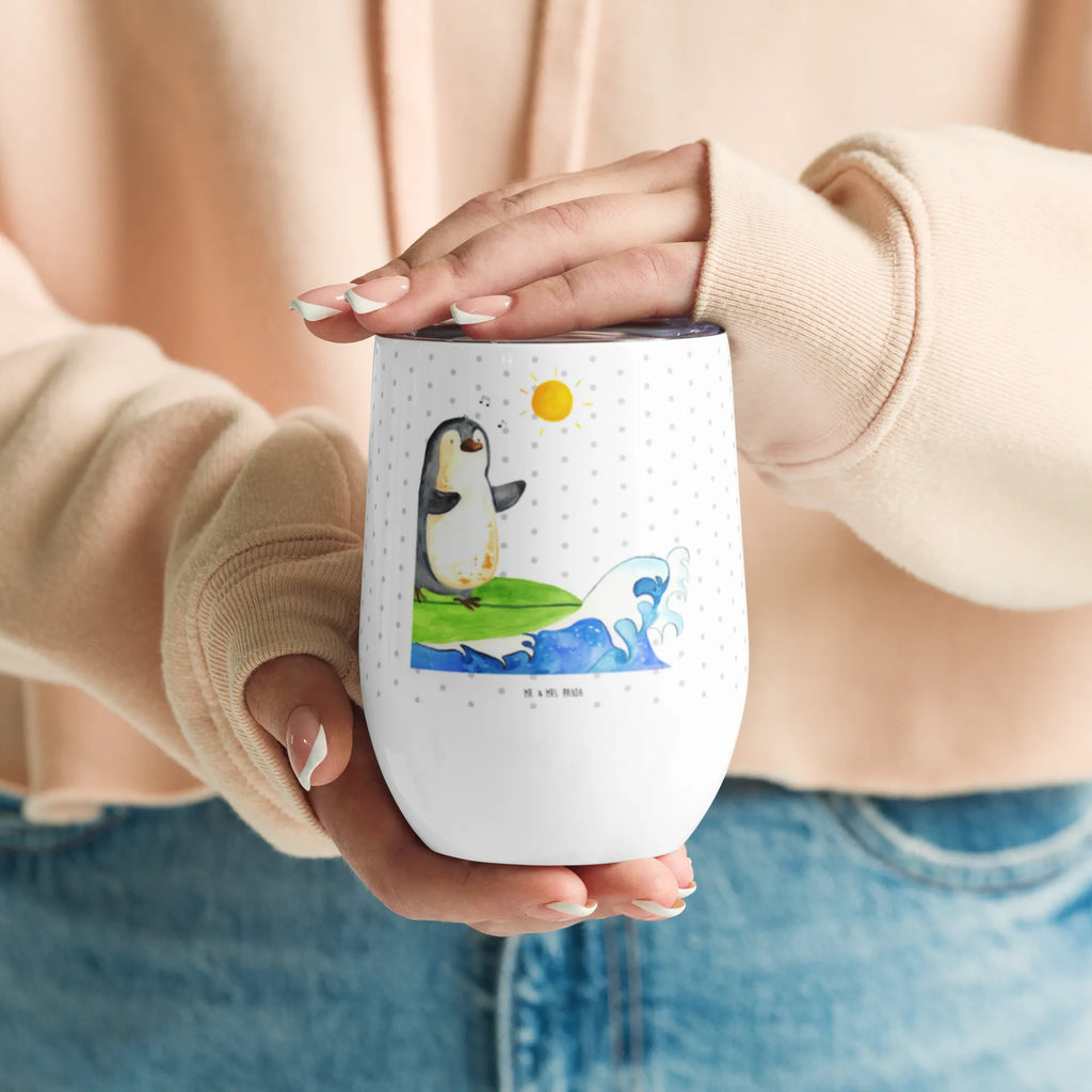 Kieliszek do wina Pingwin surfista Pinguin