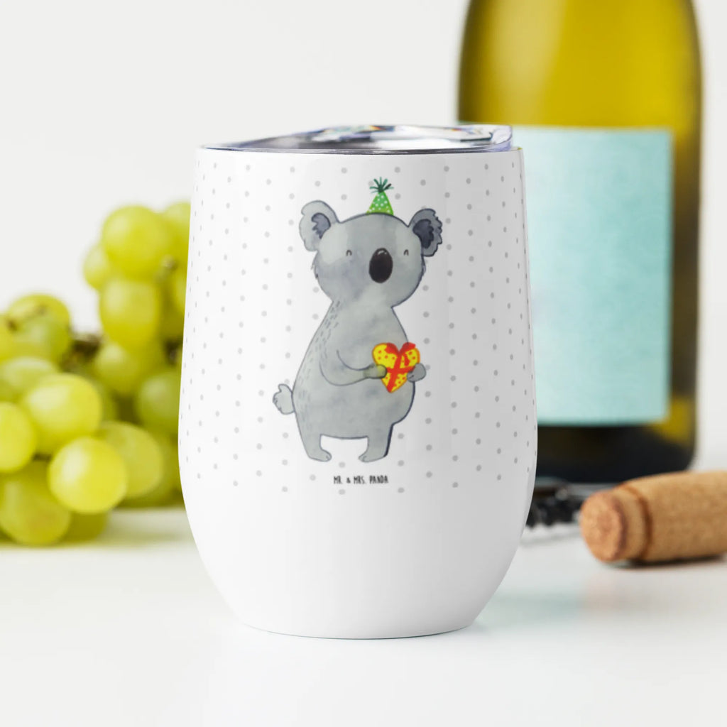 Wine cup Koala bear Gift mulled wine cup, premium wine tumbler, wine travel tumbler, wine tumbler, stemless wine glasses, portable wine cup, wine glasses, drinking cup, insulated tumbler, hot drinks, wine goblet, Koala, Party, Birthday, Present