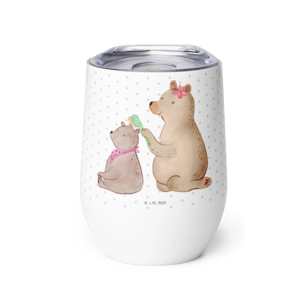 Kieliszek do wina niedźwiedź dziecko Rodzina, Dzień Ojca, Dzień Matki, brat, siostra, mama, tata, babcia, dziadek