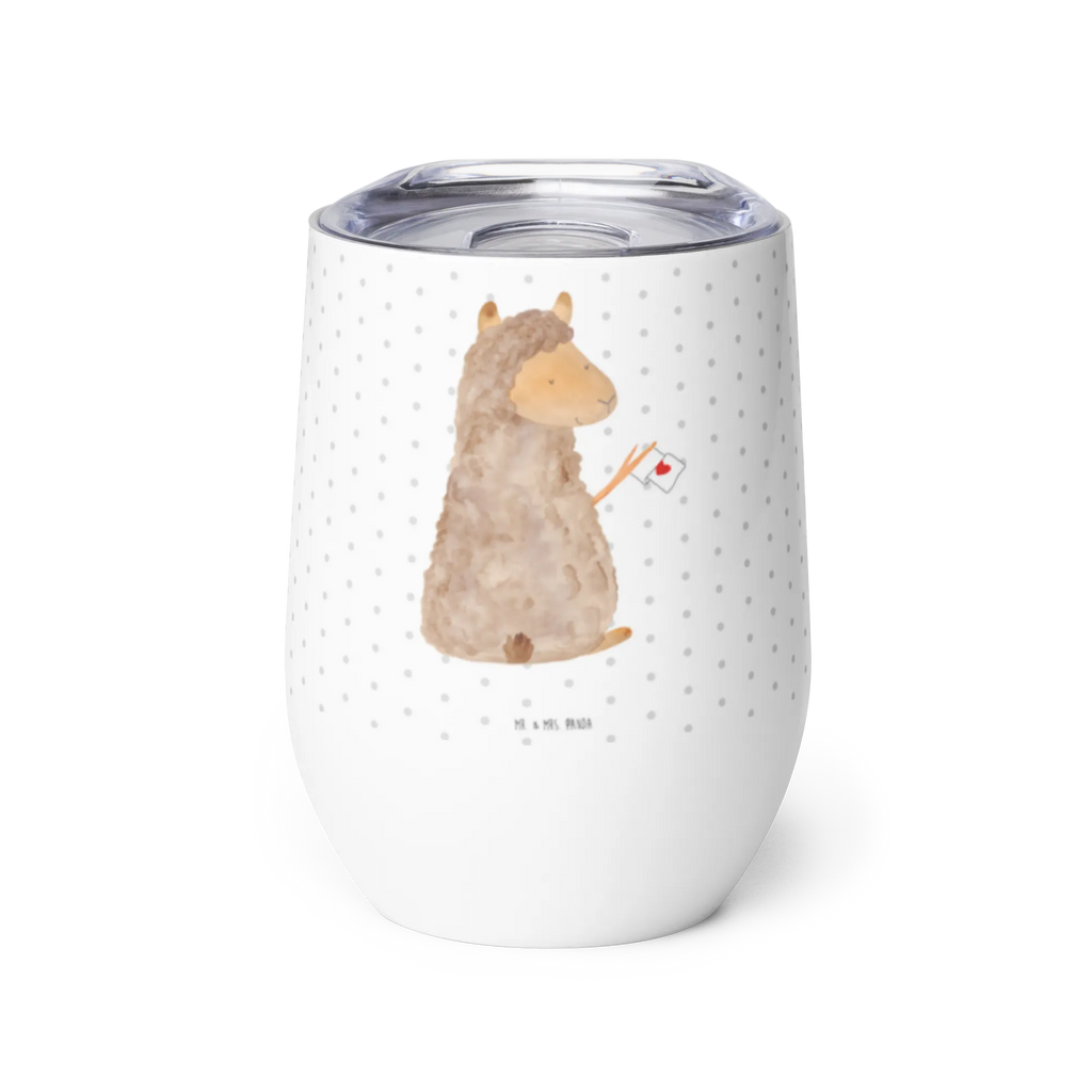 Wine cup alpaca banner wine travel tumbler, hot drinks, insulated tumbler, wine tumbler, drinking cup, wine glasses, stemless wine glasses, premium wine tumbler, portable wine cup, mulled wine cup, wine goblet, alpaca, llama, pako, camel, Peru, animal, favourite animal, llamas, love, Alpaca, alpacas