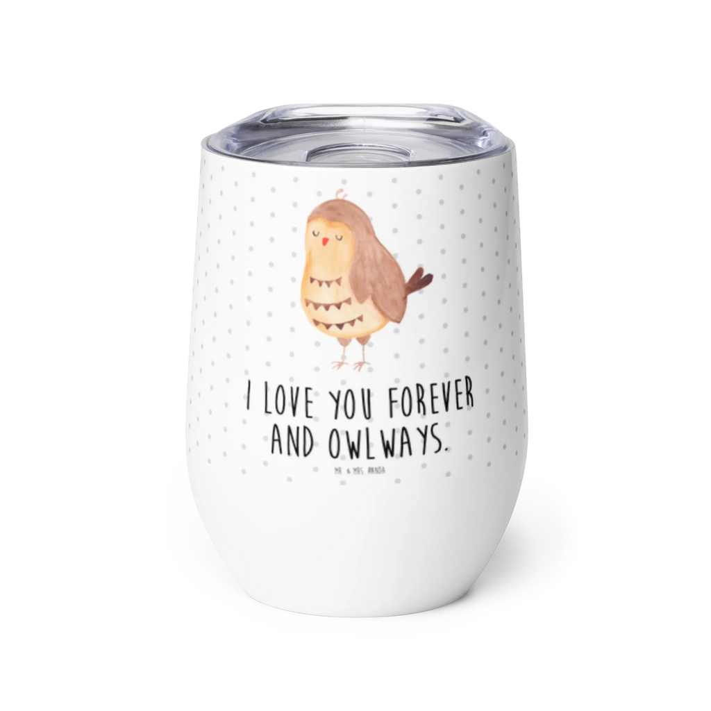 Wine cup Owl Satisfied hot drinks, wine tumbler, wine glasses, wine travel tumbler, wine goblet, drinking cup, portable wine cup, insulated tumbler, premium wine tumbler, stemless wine glasses, mulled wine cup, owl, forest animal, bird, nocturnal, gift ideas, birthday present, illustrated, funny, romantic gift, owl decor, Pun funny, Owl, Saying beautiful, Love saying, Owl saying, Romantic, Wedding anniversary gift, Owl deco