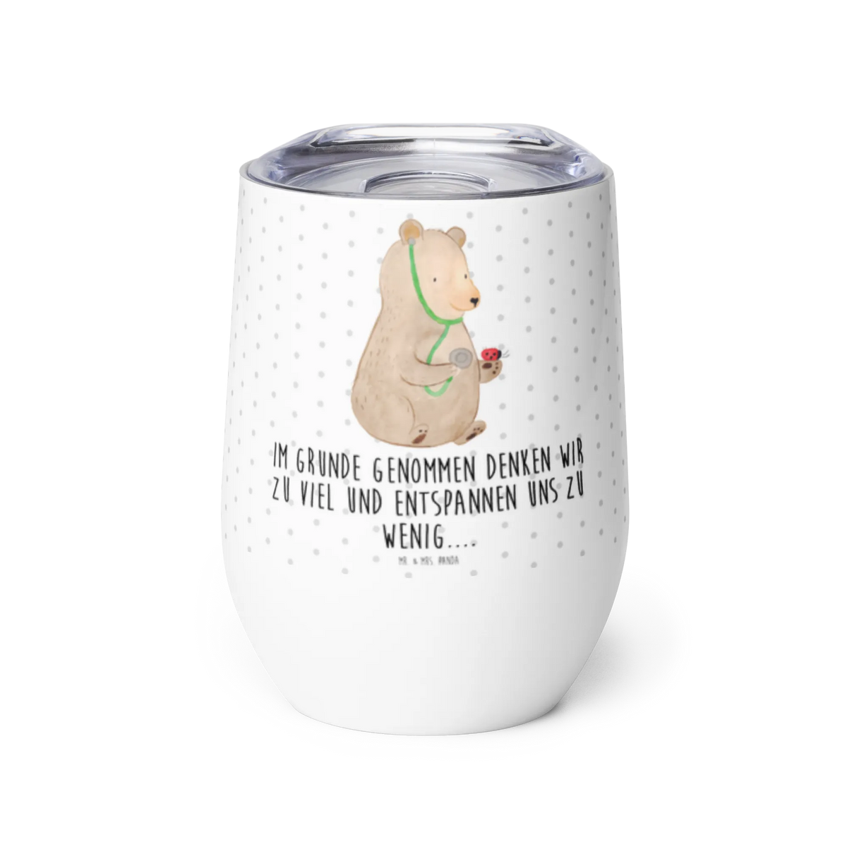 Weinbecher Bär Arzt thermosbecher, glühwein tasse, glühweinbecher, kaffee tasse, reise kaffeebecher, Weinbecher, Wein Thermobecher, Edelstahl Weinbecher, Thermo Becher, motivbecher, isoliertasse, edelstahl thermobecher, Reisebecher, Weintumbler, Outdoor Becher, Thermobecher, Isolierbecher, edelstahl isolierbecher, Edelstahlbecher, heißgetränkebecher, Teddy, Bär, Teddybär, Ärztin, Professor, Doktor, Professorin, Arzt, Doktorin