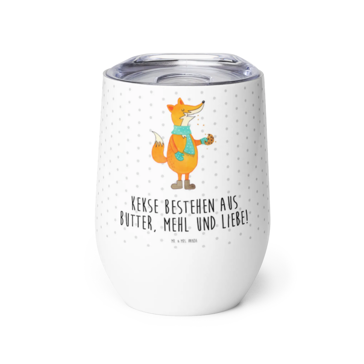 Wine cup Fox biscuit Isolierbecher, Outdoor Becher, Weintumbler, glühwein tasse, motivbecher, thermosbecher, glühweinbecher, Edelstahlbecher, Edelstahl Weinbecher, Weinbecher, isoliertasse, edelstahl isolierbecher, edelstahl thermobecher, Reisebecher, kaffee tasse, Thermo Becher, reise kaffeebecher, Thermobecher, Wein Thermobecher, heißgetränkebecher, Fuchs, Kekse, Liebe, Weihnachtszeit, Füchse, Winter, Plätzchen, Küche Deko, Backen Spruch