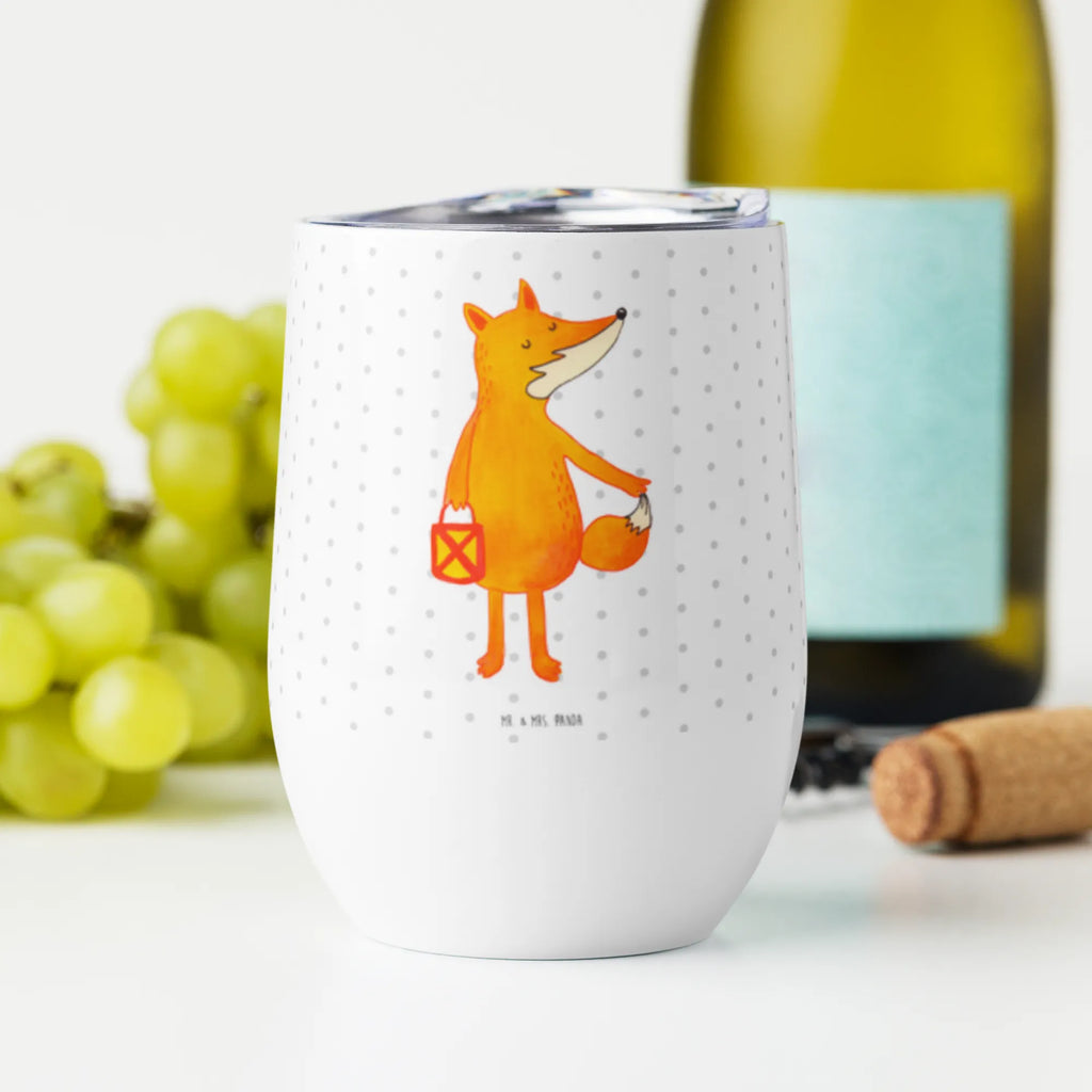 Wine cup Fox Lantern wine tumbler, drinking cup, portable wine cup, stemless wine glasses, wine travel tumbler, premium wine tumbler, insulated tumbler, wine goblet, hot drinks, mulled wine cup, wine glasses, fox, foxes, forest wildlife, clever as a fox, animal lover, Saint Martin, Caesar Otto Hugo Flaischlen, Lantern parade, Cheer up, Fox, Lovesickness Spell, Spell comforting, Foxes, Lantern