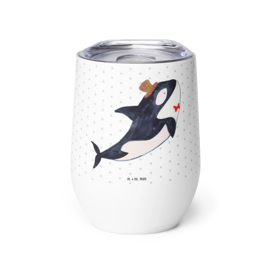 Wine cup orca cylinder wine travel tumbler, premium wine tumbler, wine goblet, mulled wine cup, stemless wine glasses, hot drinks, wine tumbler, portable wine cup, wine glasses, drinking cup, insulated tumbler, Seafood, aquatic animals, ocean, sea, fish, shells, corals, reef, whale, narwhal, sea urchin, lobster, platypus, turtle, manatee, crocodile, orca, shrimp, gifts for seafood lovers, water world, underwater animals, underwater world, vacation, deep sea, seafood fans, gift ideas, seafood decoration, seafood posters, feast, party, birthday, glitter, confetti, celebration, congratulations