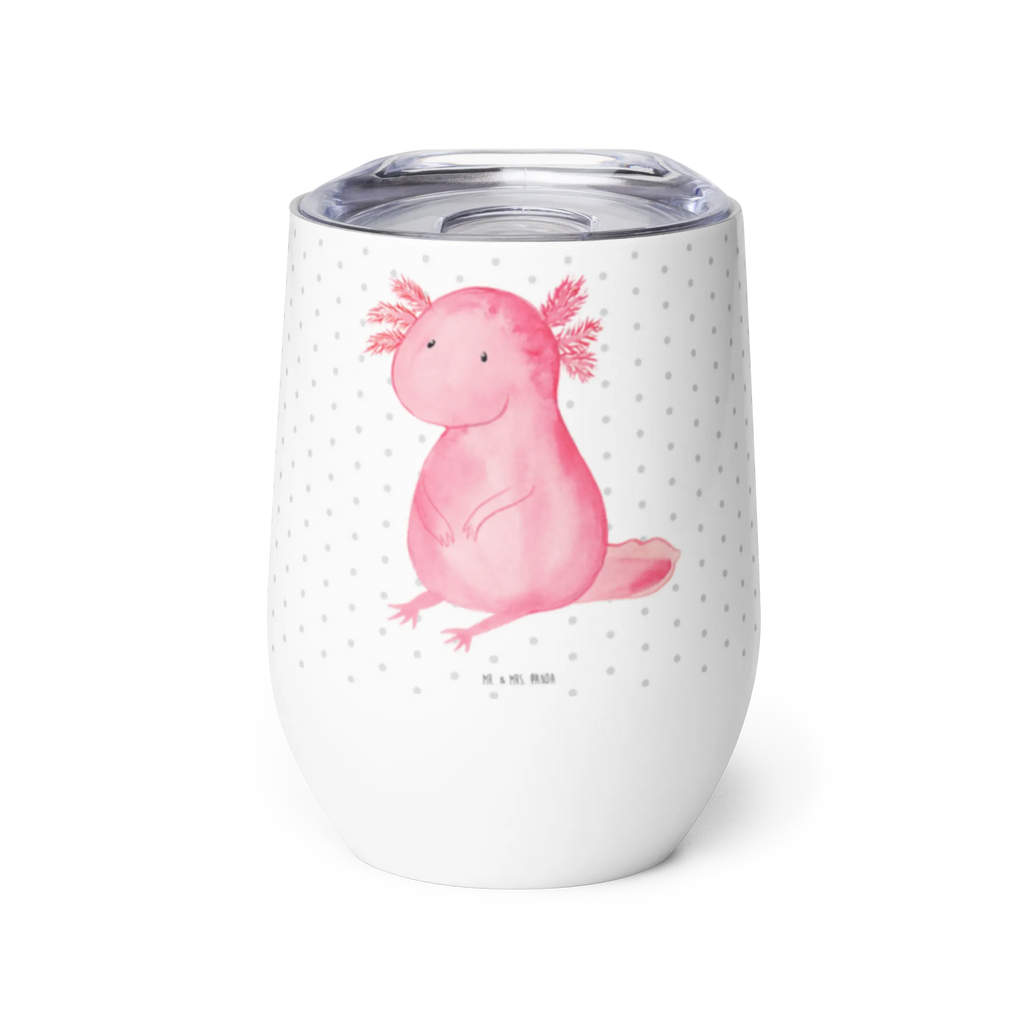 Wine cup axolotl zero wine glasses, wine goblet, wine travel tumbler, hot drinks, premium wine tumbler, drinking cup, mulled wine cup, insulated tumbler, portable wine cup, stemless wine glasses, wine tumbler, Axolotl, Axelotl, marine animals, Mexican walking fish, salamander, happy, wisdom, contented, lifestyle, cheerful, Axolot, love, worldly wisdom, girlfriend