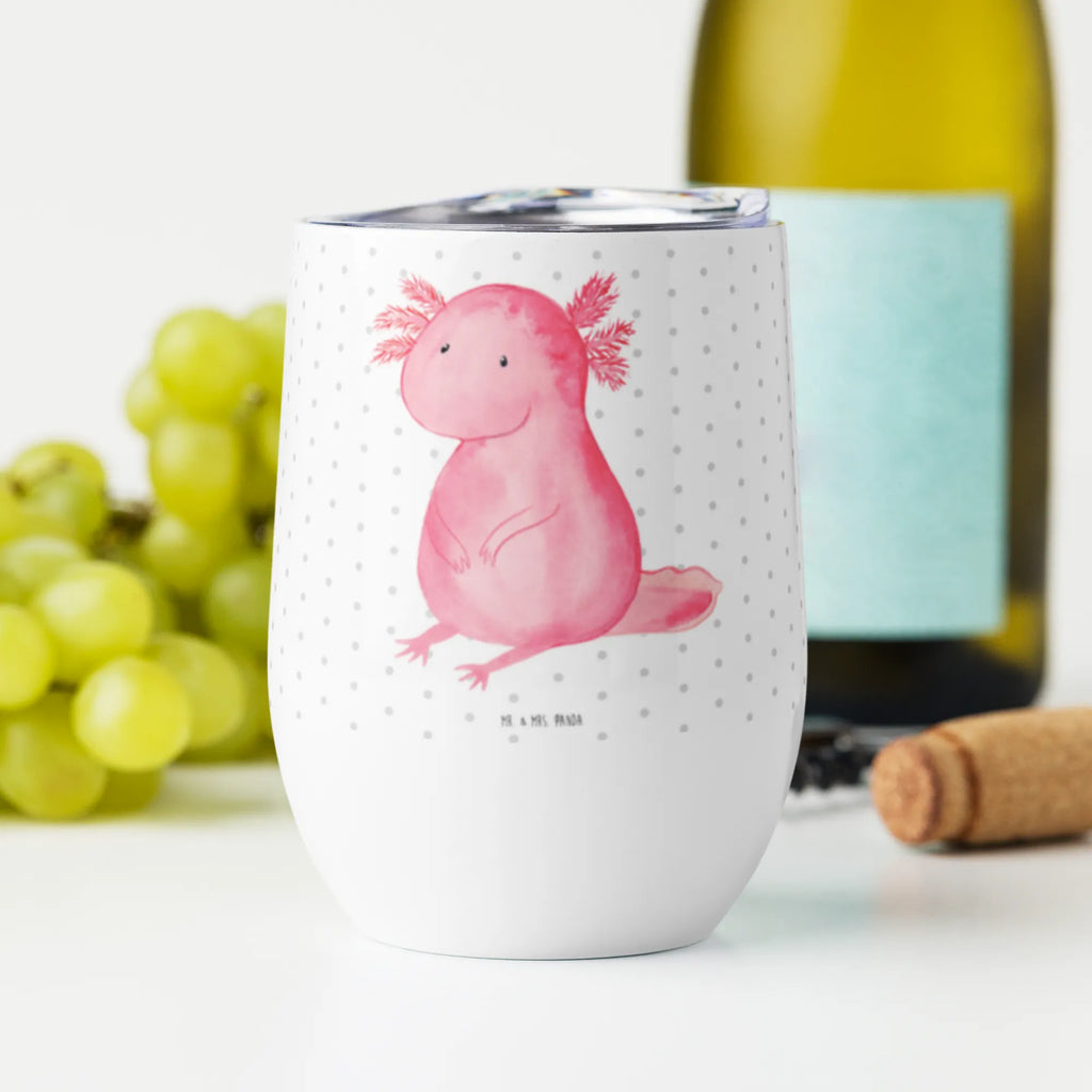 Wine cup axolotl zero wine glasses, wine goblet, wine travel tumbler, hot drinks, premium wine tumbler, drinking cup, mulled wine cup, insulated tumbler, portable wine cup, stemless wine glasses, wine tumbler, Axolotl, Axelotl, marine animals, Mexican walking fish, salamander, happy, wisdom, contented, lifestyle, cheerful, Axolot, love, worldly wisdom, girlfriend