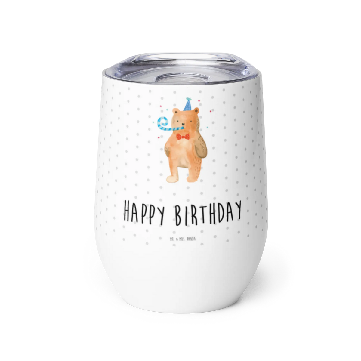 Wine cup bear Birthday teddy bear, cuddly toy