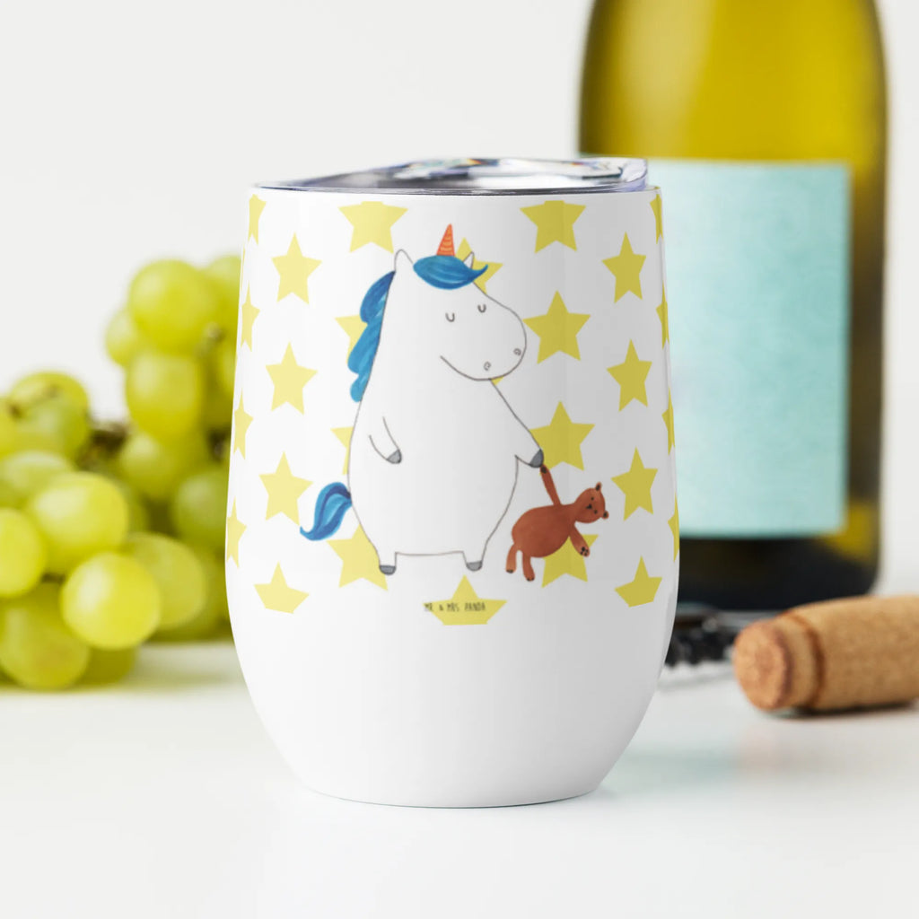 Kieliszek do wina Jednorożec Miś Jednorożec, jednorożce, dekoracje jednorożca, jednorożec
