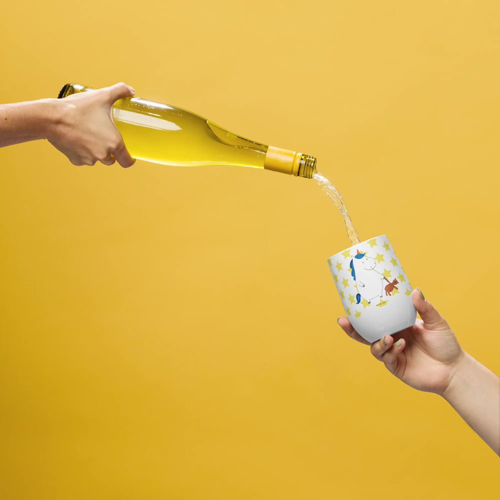 Kieliszek do wina Jednorożec Miś Jednorożec, jednorożce, dekoracje jednorożca, jednorożec