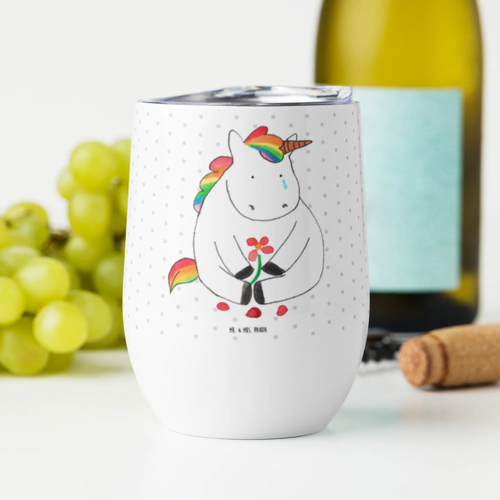 Kieliszek do wina Jednorożec Smutny Jednorożec, jednorożce, dekoracje jednorożca, jednorożec