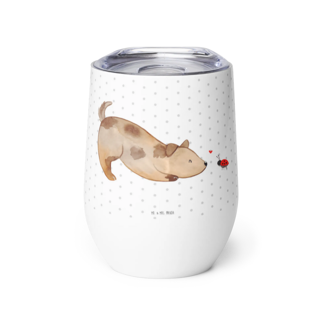 Wine cup Dog ladybug premium wine tumbler, portable wine cup, stemless wine glasses, drinking cup, wine goblet, wine tumbler, hot drinks, insulated tumbler, mulled wine cup, wine glasses, wine travel tumbler, dog, mutt, hound, woof, dog mama, dog breed, love dogs, love for dogs, dog decorative items, bag with dog print, funny gifts for dog owners, what do you give a dog lover, Christmas gifts for dogs, gifts for dogs, dog sayings, Mongrel, Mongrel dog, Dogs, Dog slogan, Dog, Sayings, Ladybird