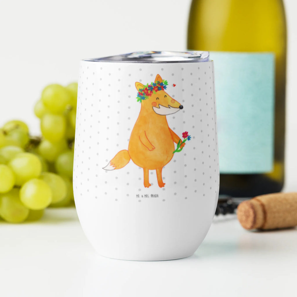 Wine cup Fox Flower wine goblet, mulled wine cup, drinking cup, wine glasses, wine travel tumbler, portable wine cup, wine tumbler, hot drinks, premium wine tumbler, stemless wine glasses, insulated tumbler, fox, foxes, forest wildlife, clever as a fox, animal lover, love, girlfriends, motivation, fox girl, flower girl, proof of love, self-love, flower, joy, me, girlfriend, flowers