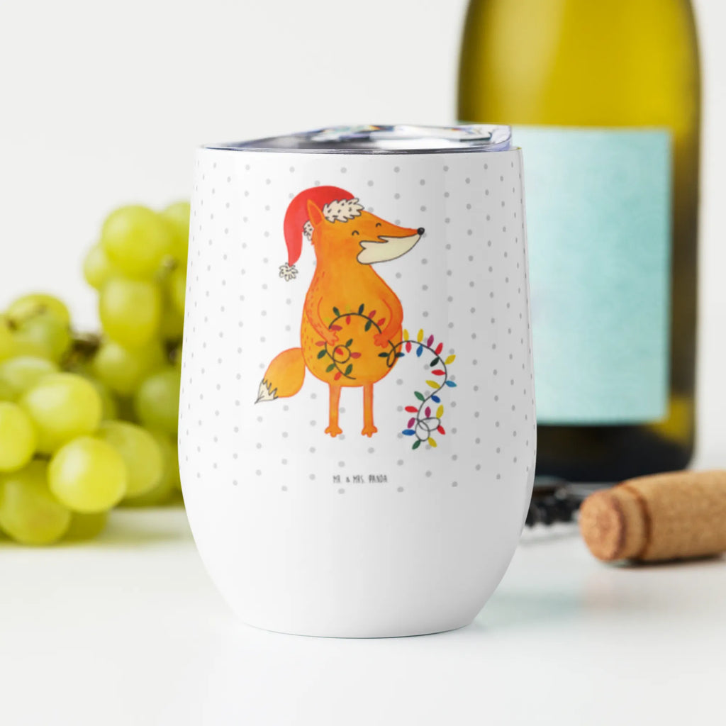 Wine cup Fox Christmas wine glasses, hot drinks, insulated tumbler, portable wine cup, mulled wine cup, stemless wine glasses, wine tumbler, wine goblet, premium wine tumbler, wine travel tumbler, drinking cup, Winter, Christmas, Christmas time, snow, Santa Claus, Foxes, Christmas Eve, Fox, Gift Christmas, Saying beautiful