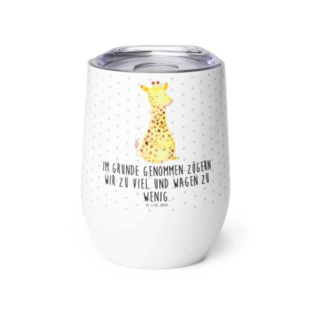Wine cup giraffe Satisfied insulated tumbler, wine goblet, wine glasses, wine travel tumbler, mulled wine cup, hot drinks, premium wine tumbler, portable wine cup, wine tumbler, stemless wine glasses, drinking cup, Africa, Happiness, Giraffe, Adventure
