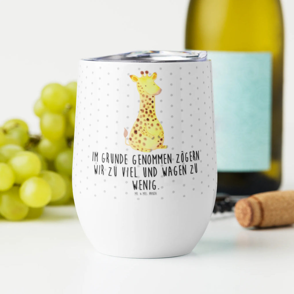 Wine cup giraffe Satisfied insulated tumbler, wine goblet, wine glasses, wine travel tumbler, mulled wine cup, hot drinks, premium wine tumbler, portable wine cup, wine tumbler, stemless wine glasses, drinking cup, Africa, Happiness, Giraffe, Adventure