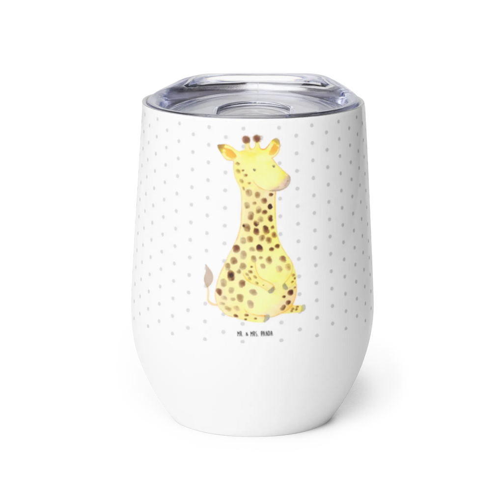 Wine cup giraffe Satisfied insulated tumbler, wine goblet, wine glasses, wine travel tumbler, mulled wine cup, hot drinks, premium wine tumbler, portable wine cup, wine tumbler, stemless wine glasses, drinking cup, Africa, Happiness, Giraffe, Adventure