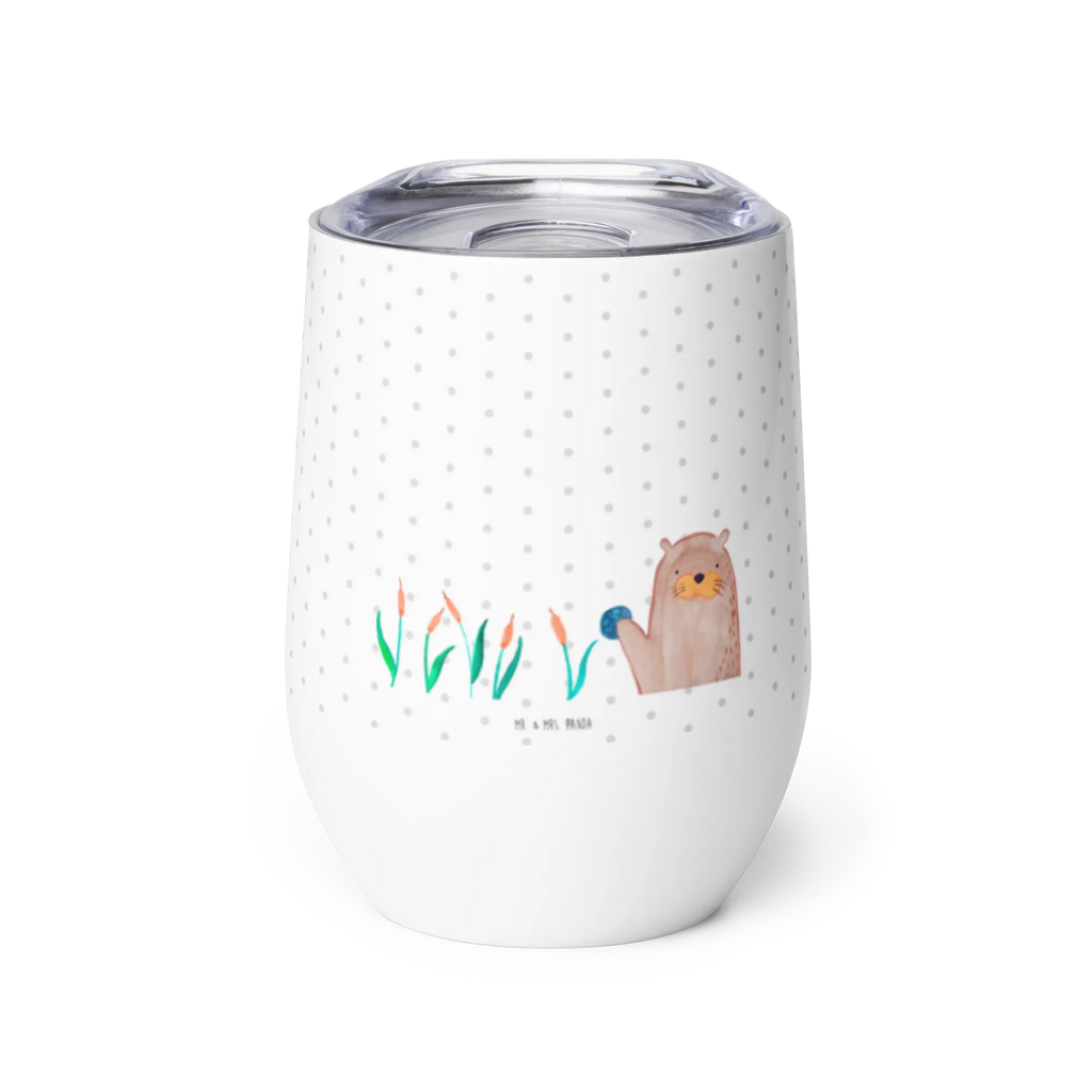 Kieliszek do wina wydra kamień Kuna, wydra, morska wydra