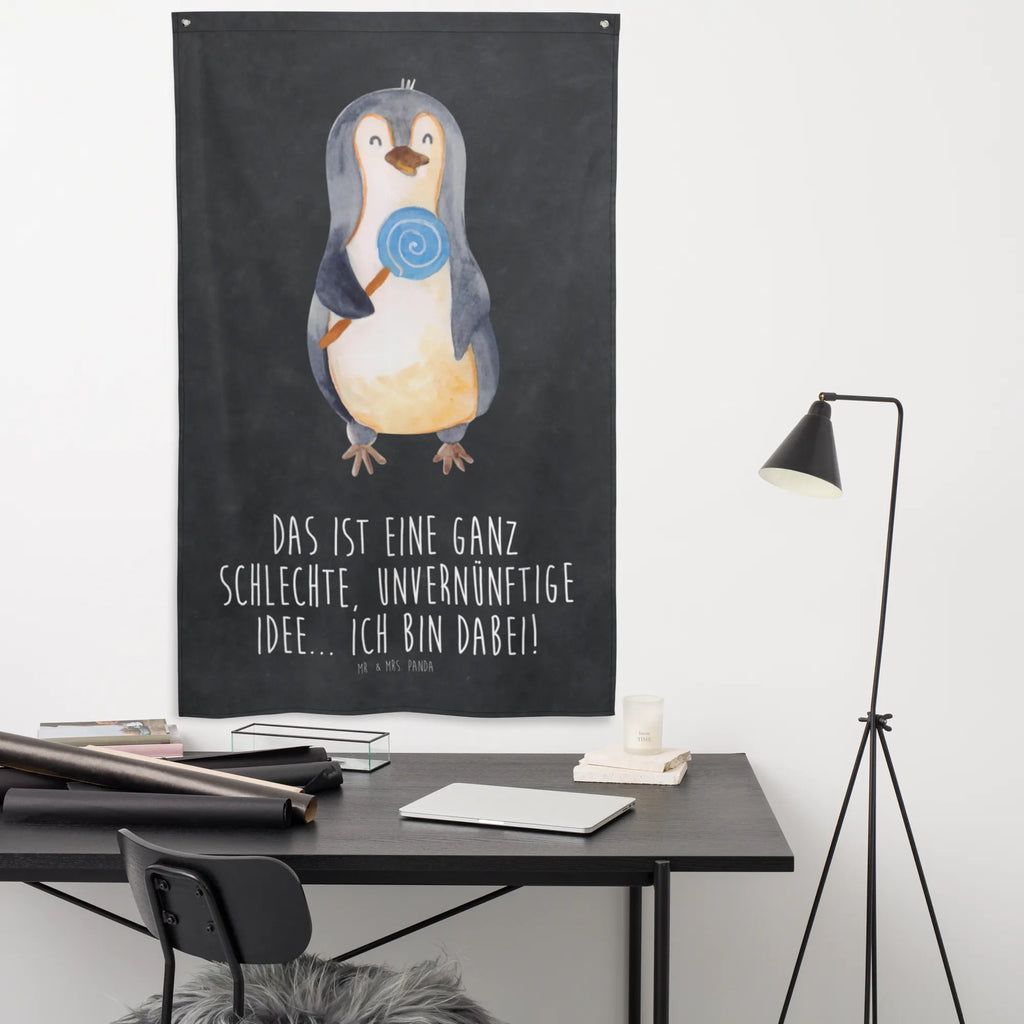 Wandteppich Pinguin Lolli Wand Deko, Kinderzimmer Wanddeko, Tapestry, Kinderzimmer, Wandbild, Kinderzimmer Wand, Boho, Textil-Kunst, Wandteppich, Wandtuch, Dekoration, Schmuck-Wandbehang, Kinderzimmer Deko, Tapisserie, Wanddeko, Wandbehang, Pinguin, Blödsinn, Lolli, Rebell, Pinguine, Rabauke, Spruch, Gauner, Ganove, Süßigkeiten