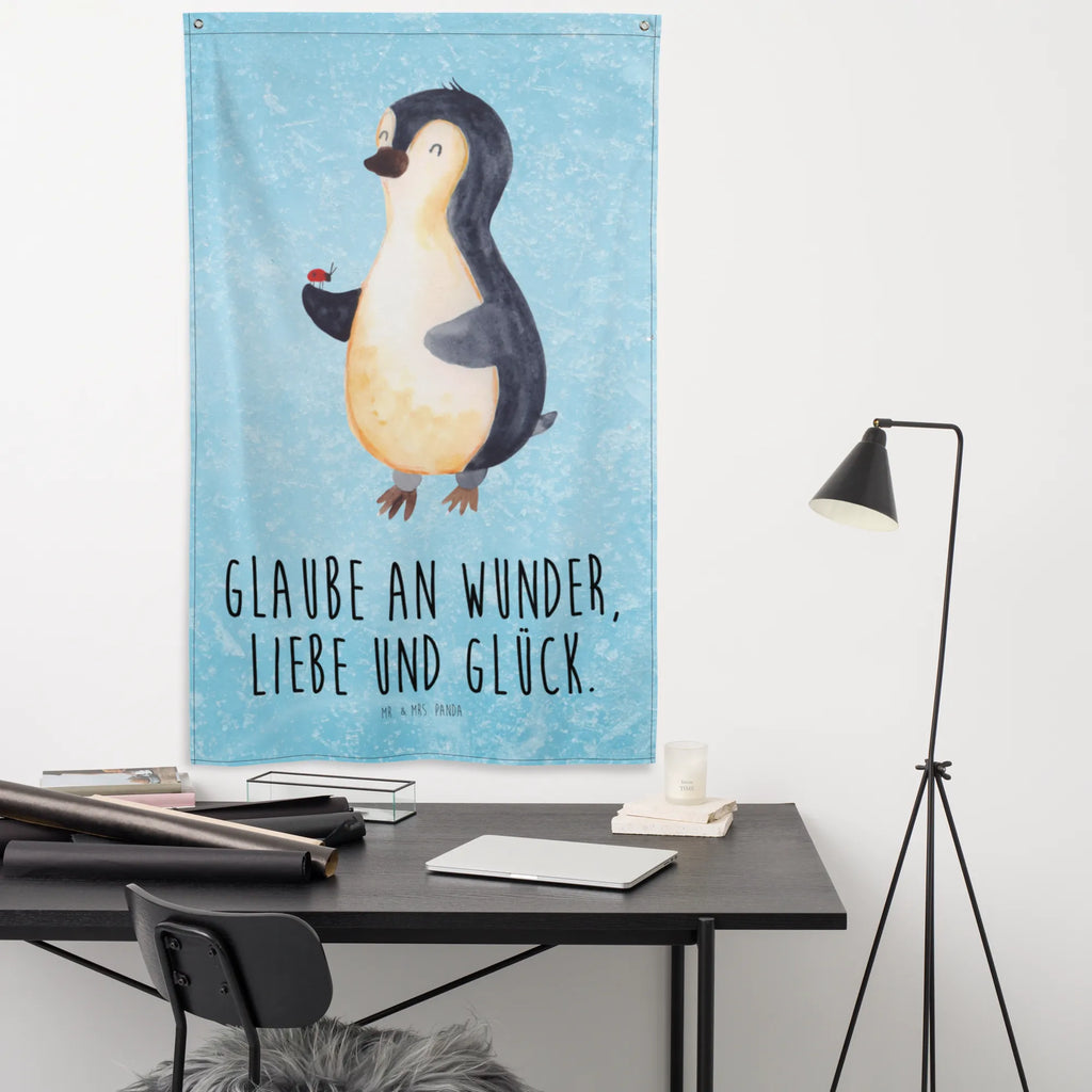 Wandteppich Pinguin Marienkäfer Wandbehang, Schmuck-Wandbehang, Wand Deko, Tapestry, Kinderzimmer, Wanddeko, Wandbild, Kinderzimmer Deko, Wandteppich, Dekoration, Wandtuch, Tapisserie, Kinderzimmer Wand, Textil-Kunst, Kinderzimmer Wanddeko, Boho, Pinguin, Glück, Freude, Marienkäfer, Liebe, Wunder, Lebensfreude, Pinguine