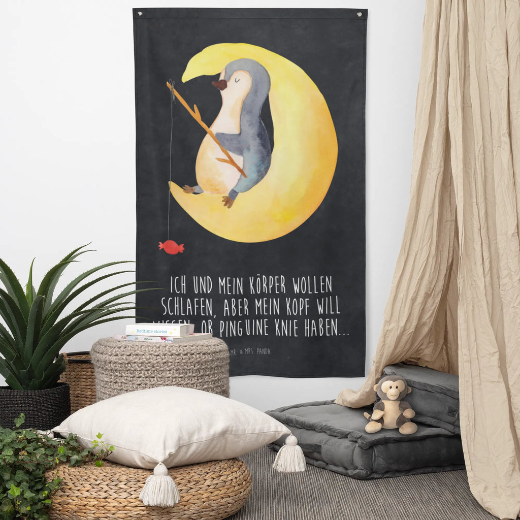 Wandteppich Pinguin Mond Wandtuch, Wandbild, Kinderzimmer Wand, Schmuck-Wandbehang, Tapestry, Boho, Kinderzimmer Wanddeko, Kinderzimmer Deko, Textil-Kunst, Wandteppich, Wand Deko, Tapisserie, Wandbehang, Pinguin, Einschlafen, Gästezimmer, Schlafstörungen, schlafen, Spruch, Pinguine, Nachtruhe, Schlafzimmer