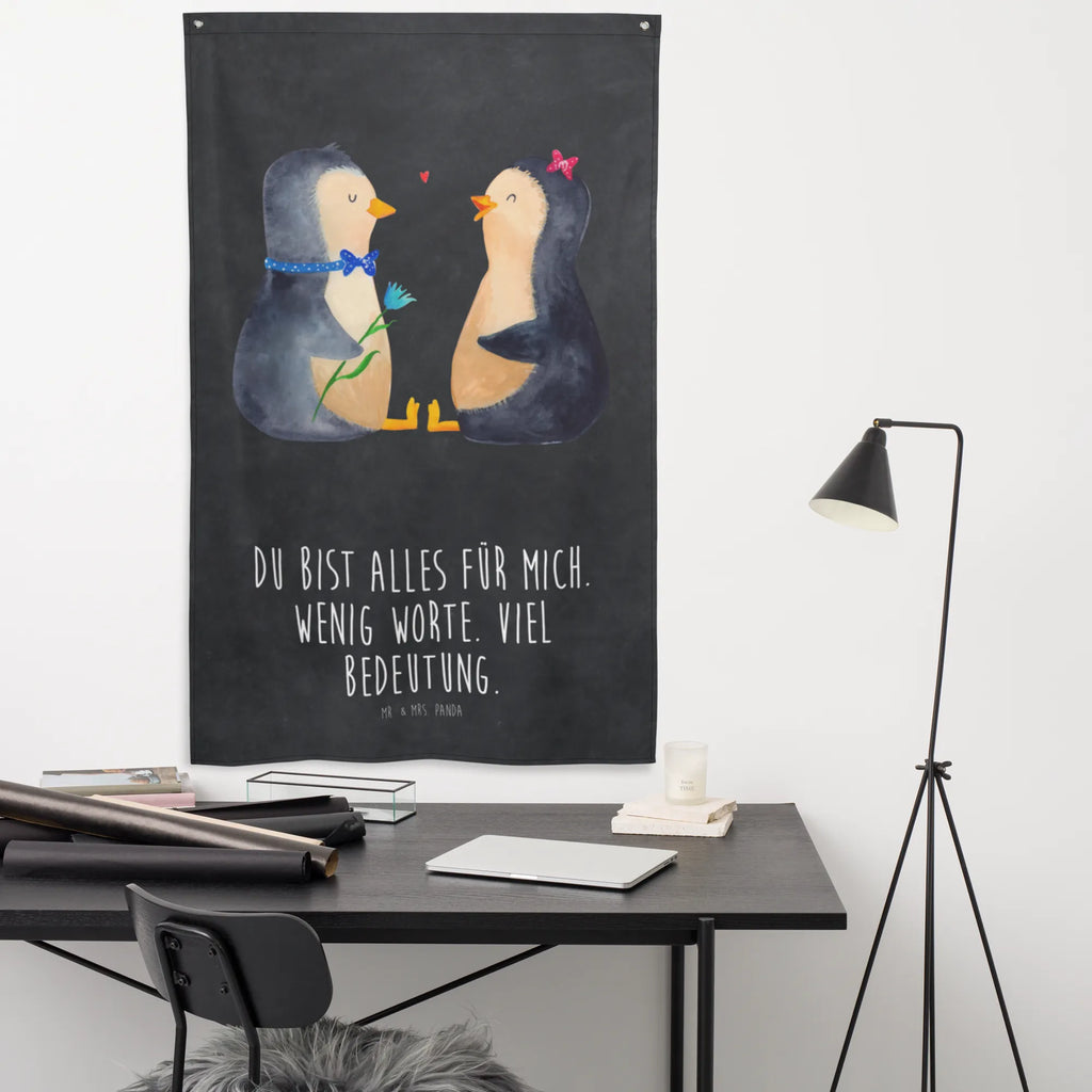 Wandteppich Pinguin Pärchen Wandbild, Kinderzimmer, Wand Deko, Dekoration, Boho, Wanddeko, Wandbehang, Kinderzimmer Wand, Kinderzimmer Wanddeko, Schmuck-Wandbehang, Textil-Kunst, Kinderzimmer Deko, Tapestry, Tapisserie, Wandtuch, Wandteppich, Pinguin, Pinguine, Hochzeitstag, Hochzeit, Liebesbeweis, Liebe, Verlobung, Jahrestag, große Liebe, Hochzeitsgeschenk, Liebesgeschenk, Traumpaar, Liebespaar