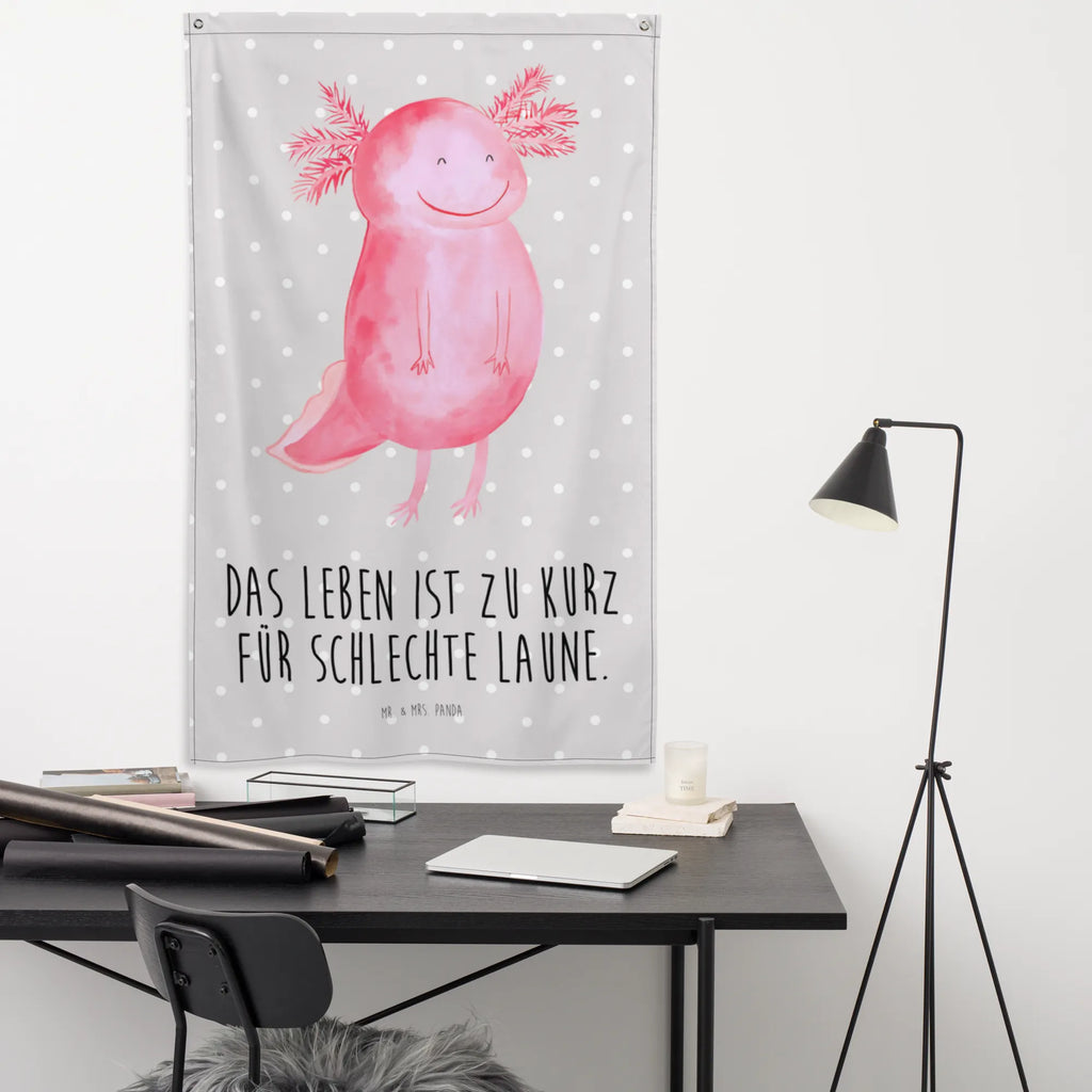 Wandteppich Axolotl glücklich Kinderzimmer, Schmuck-Wandbehang, Textil-Kunst, Tapestry, Dekoration, Wand Deko, Kinderzimmer Wand, Wandteppich, Kinderzimmer Wanddeko, Wanddeko, Kinderzimmer Deko, Wandbehang, Tapisserie, Wandtuch, Boho, Wandbild, Axolotl, Molch, gute Laune, Schwanzlurch, Lurche, Motivation, Axolot, Lurch