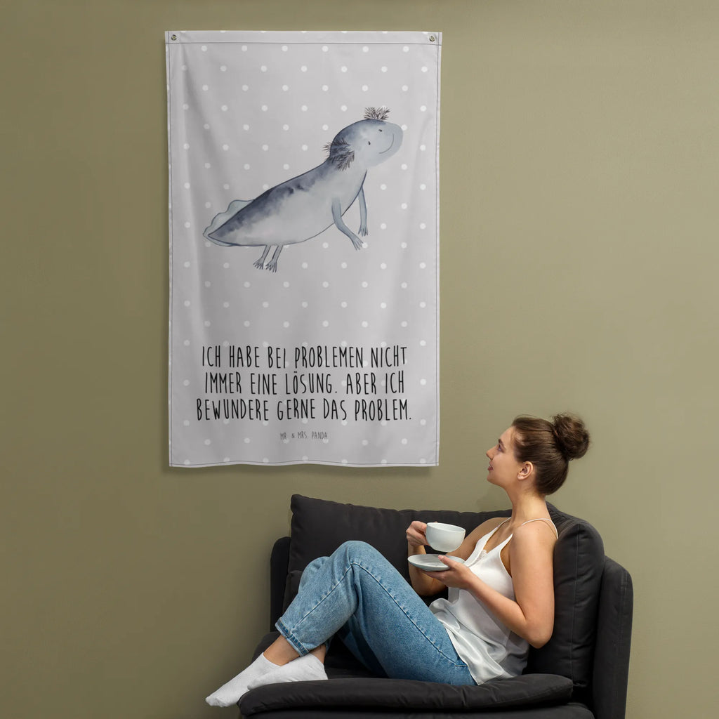 Wandteppich Axolotl schwimmt Kinderzimmer Wand, Kinderzimmer Deko, Kinderzimmer Wanddeko, Schmuck-Wandbehang, Wandteppich, Kinderzimmer, Tapestry, Wand Deko, Wandtuch, Wandbild, Textil-Kunst, Wanddeko, Dekoration, Tapisserie, Wandbehang, Boho, Axolotl, Molch, Probleme, Problem, Lösungen, Lurche, Schwanzlurch, Motivation, Lurch, Axolot