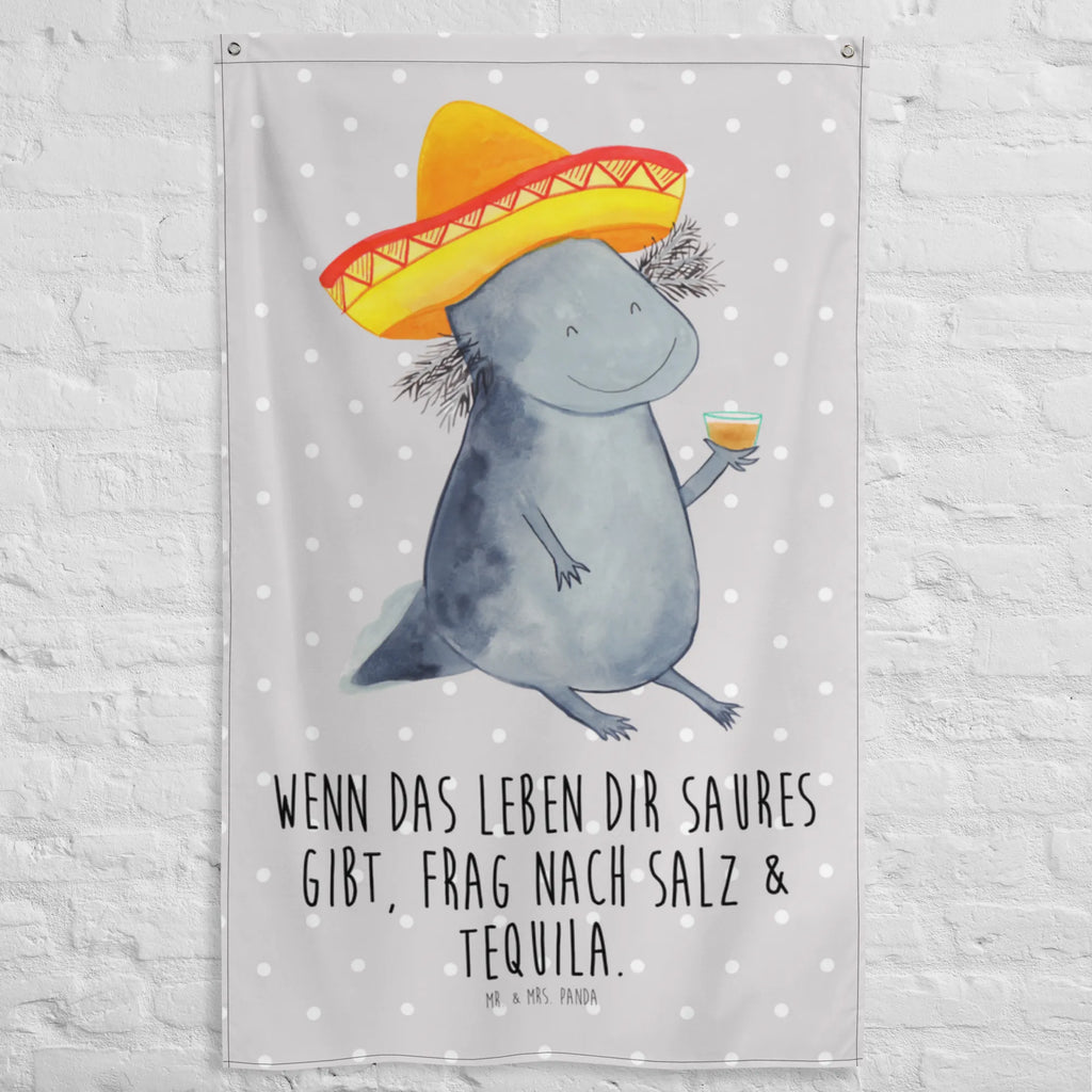 Tapestry axolotl tequila Decoration, Wall hanging, Tapestry, Boho, Axolotl, Axelotl, marine animals, Mexican walking fish, salamander, Axolot, Motivation, Amphibian, Fire Dragon, Fire Salamander, Mexico, Tequila, Saying, Sombrero, Lemon, Tail Lurch
