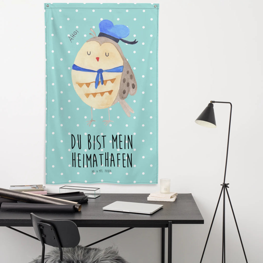 Wandteppich Eule Matrosen Wandteppich, Tapisserie, Tapestry, Wand Deko, Wandbild, Wandtuch, Boho, Kinderzimmer Wanddeko, Kinderzimmer Wand, Wandbehang, Kinderzimmer Deko, Schmuck-Wandbehang, Textil-Kunst, Eule, Eule Spruch, Heimathafen, Eule Deko, Matrose, Freundin, Ehe, Hochzeitstag Geschenk, Owl, Seefahrer, Wortspiel Lustig