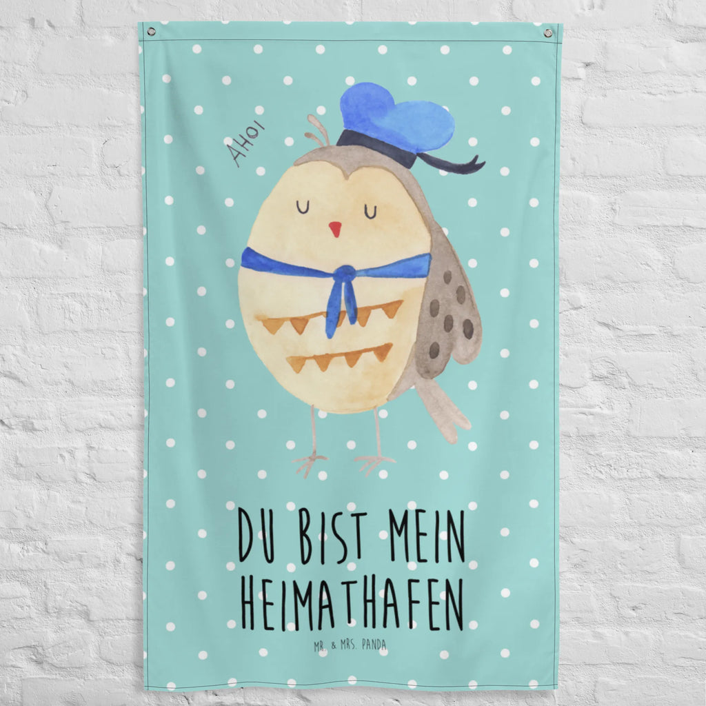 Wandteppich Eule Matrosen Wandteppich, Tapisserie, Tapestry, Wand Deko, Wandbild, Wandtuch, Boho, Kinderzimmer Wanddeko, Kinderzimmer Wand, Wandbehang, Kinderzimmer Deko, Schmuck-Wandbehang, Textil-Kunst, Eule, Eule Spruch, Heimathafen, Eule Deko, Matrose, Freundin, Ehe, Hochzeitstag Geschenk, Owl, Seefahrer, Wortspiel Lustig
