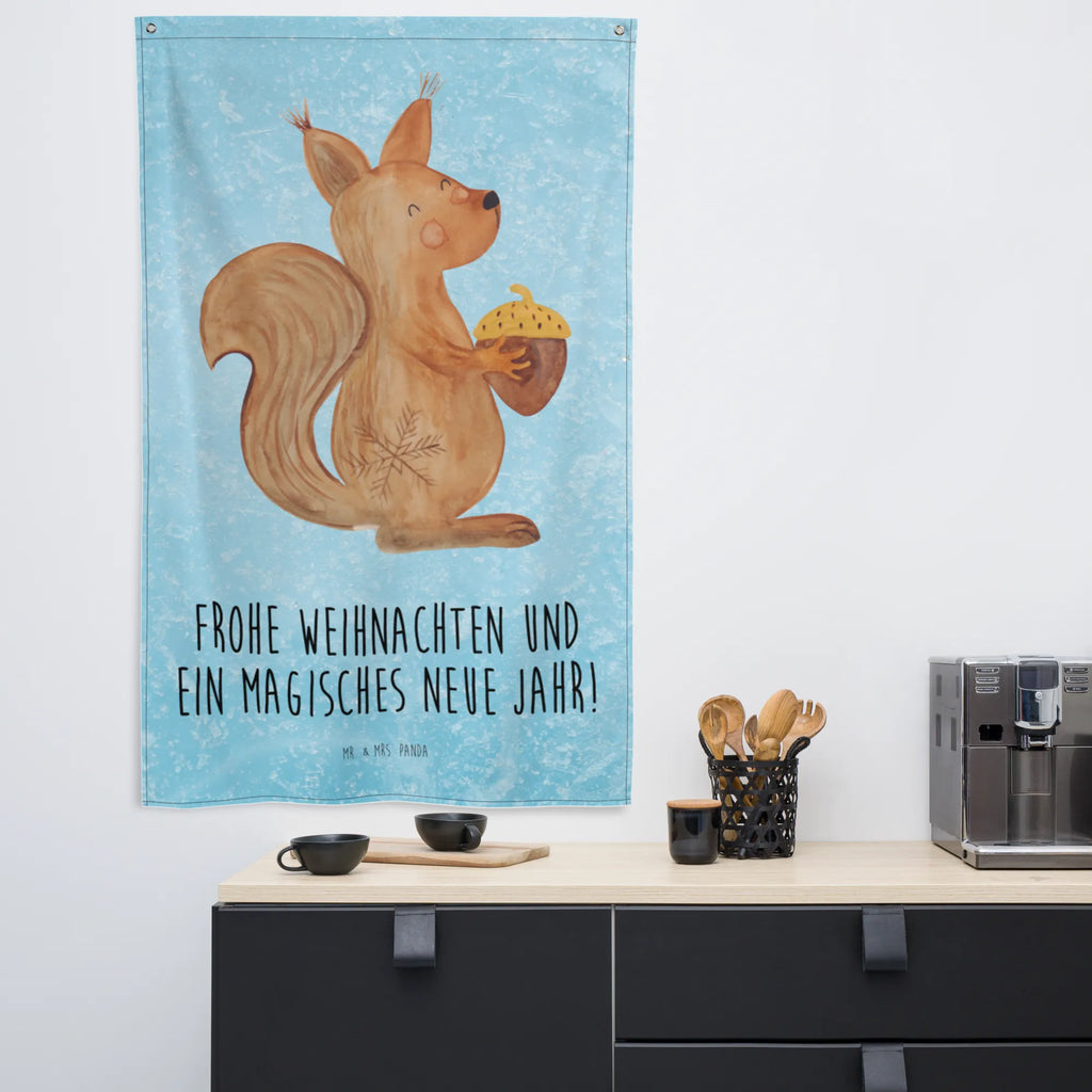 Tapestry Squirrel Christmas Tapestry, Decoration, Wall hanging, Boho, Winter, Christmas, Christmas time, snow, New Year, Christmas Greeting, Happy New Year, Bird, Merry Christmas, Xmas, Christmas Theme