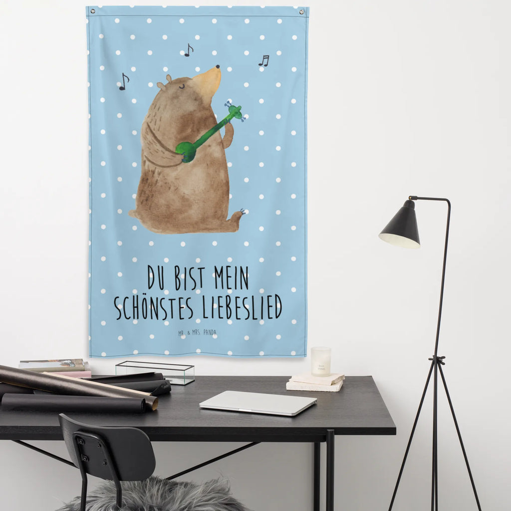 Wandteppich Bär Lied Wandbehang, Kinderzimmer Deko, Kinderzimmer Wand, Wandtuch, Wandteppich, Boho, Kinderzimmer Wanddeko, Tapestry, Wandbild, Textil-Kunst, Wand Deko, Schmuck-Wandbehang, Tapisserie, Teddy, Bär, Teddybär, Lied, Liebeslied, Valentine, Song, Partner, Geschenk, Herz, Liebe, Bärchen, Freundin, Valentinstag, Bear, Frau, Spruch