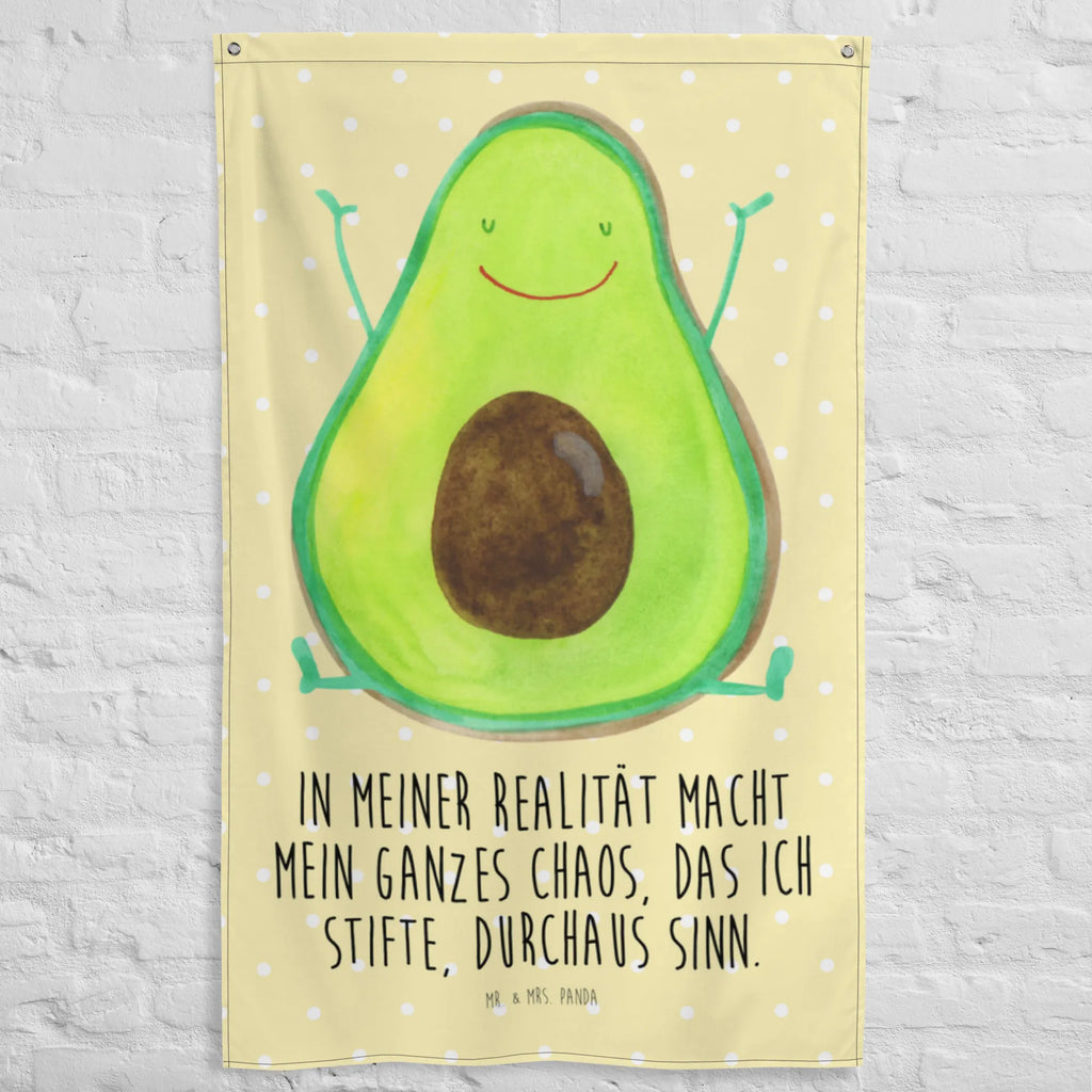 Wandteppich Avocado Happy Schmuck-Wandbehang, Wandteppich, Kinderzimmer Deko, Textil-Kunst, Wand Deko, Tapestry, Boho, Wandtuch, Wandbild, Kinderzimmer Wand, Tapisserie, Kinderzimmer Wanddeko, Wandbehang, Avocado, Veggie, Vegan, Gesund, Chaos