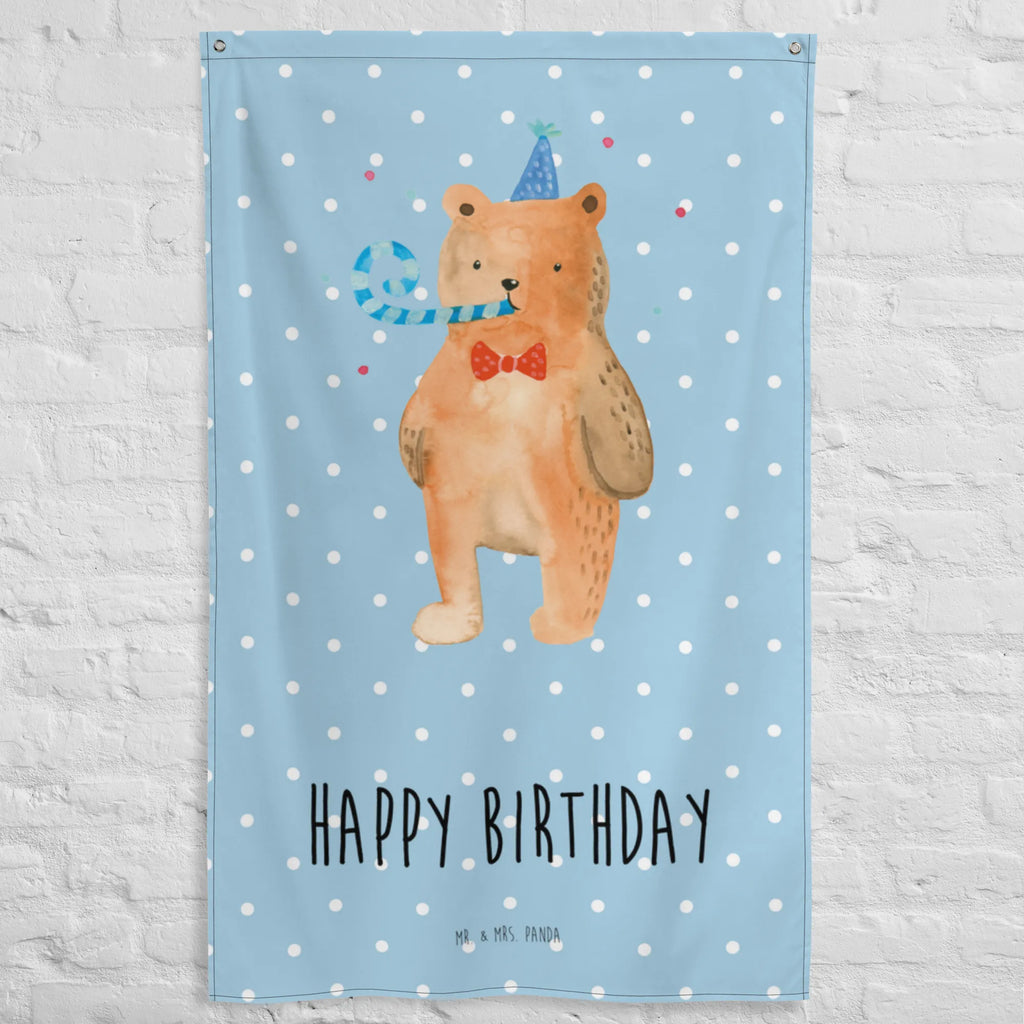 Tapestry bear Birthday Boho, Wall hanging, Tapestry, Decoration, bear, teddy, teddy bear, cuddly toy, Happy birthday