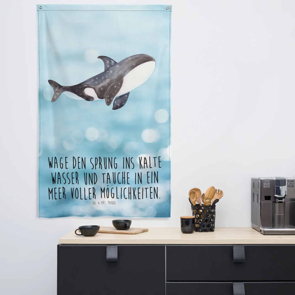 Wandteppich Orca Kinderzimmer Wand, Wandbild, Wandteppich, Wandtuch, Boho, Kinderzimmer, Kinderzimmer Wanddeko, Schmuck-Wandbehang, Kinderzimmer Deko, Dekoration, Textil-Kunst, Wanddeko, Wandbehang, Tapisserie, Tapestry, Wand Deko, Meerestiere, Meer, Urlaub, Neustart, Arbeit, Killerwal, Startup, Selbstliebe, Orcas, Büro, Wal, Orca, Möglichkeiten, Motivation