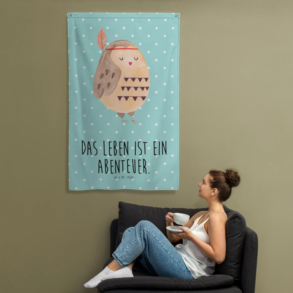 Wandteppich Eule Federschmuck Kinderzimmer Deko, Schmuck-Wandbehang, Wandtuch, Wand Deko, Wandbild, Wandteppich, Kinderzimmer Wanddeko, Kinderzimmer Wand, Tapestry, Wandbehang, Boho, Tapisserie, Textil-Kunst, Eule, Das Leben Ist Ein Abenteuer, Owl, Reisespruch, Dekoration, Eule Deko, Federschmuck