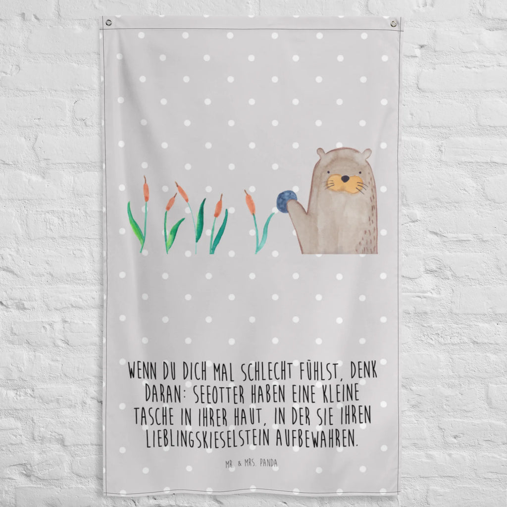 Wandteppich Otter mit Stein Wandbehang, Wandteppich, Tapisserie, Wandbild, Kinderzimmer Wand, Dekoration, Wand Deko, Wandtuch, Boho, Schmuck-Wandbehang, Kinderzimmer Deko, Kinderzimmer, Textil-Kunst, Tapestry, Kinderzimmer Wanddeko, Wanddeko, Otter, Fischotter, Seeotter, Otter Seeotter See Otter