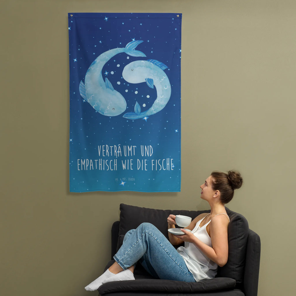 Tapestry Star sign fish Decoration, Tapestry, Wall hanging, Boho, constellations, birthdays, astrology, zodiac, date of birth, month of birth, fish sign, birthday february, gift march, birthday march, fish gift, fish, gift february, fish constellation