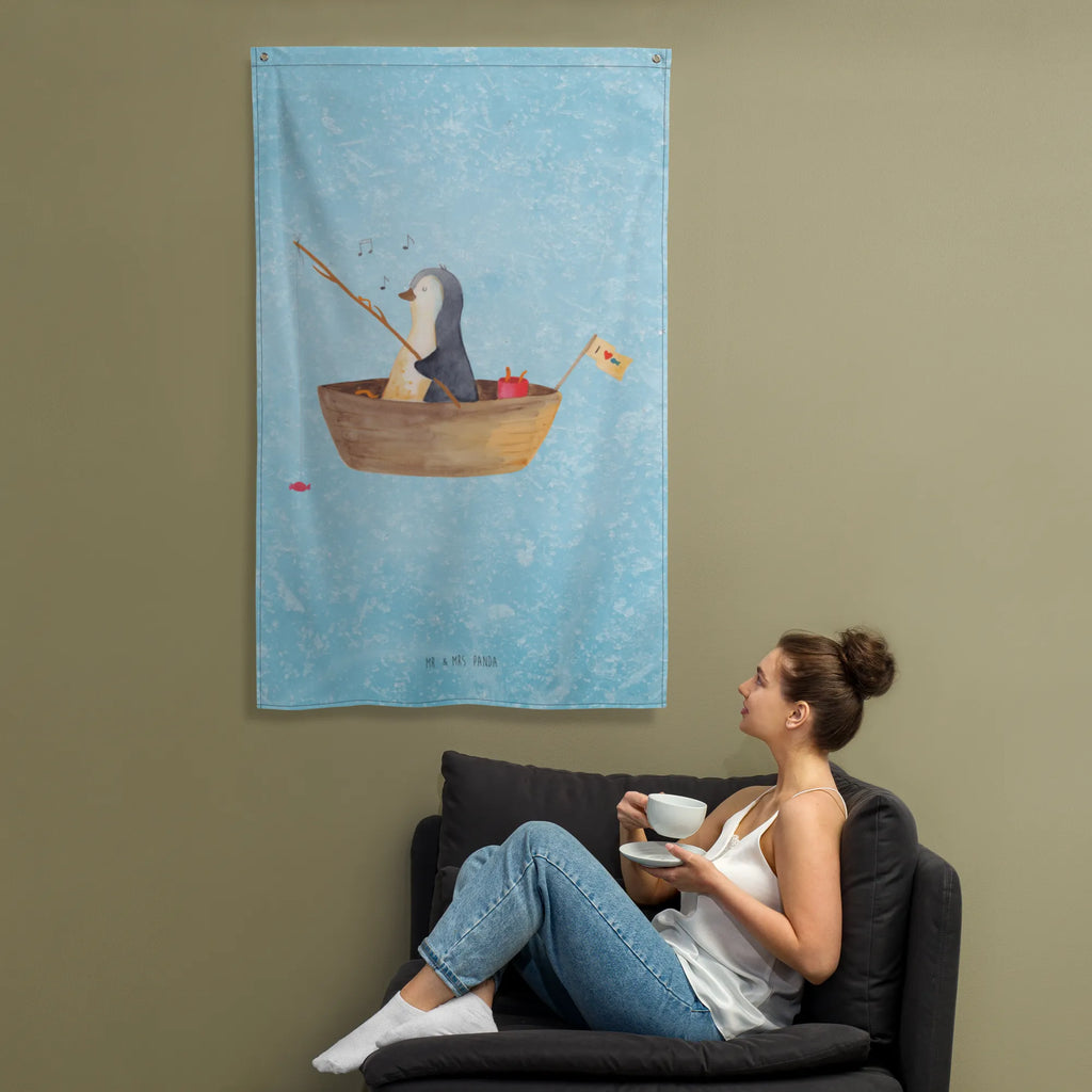 Wandteppich Pinguin Angelboot Tapisserie, Wanddeko, Kinderzimmer Deko, Boho, Kinderzimmer, Wand Deko, Wandbild, Kinderzimmer Wand, Textil-Kunst, Wandteppich, Dekoration, Tapestry, Wandbehang, Wandtuch, Kinderzimmer Wanddeko, Schmuck-Wandbehang, Pinguin, Lebenslust, Neuanfang, Geschenkidee Liebeskummer, Trennung, Boot, genießen, Scheidung, Motivation, Angeln, Pinguine, Leben, Angelboot, Neustart
