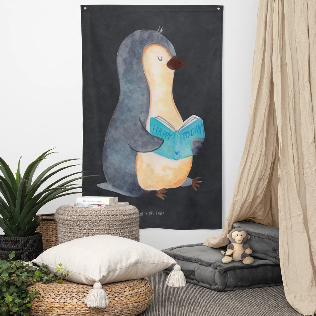 Wandteppich Pinguin Buch Boho, Schmuck-Wandbehang, Kinderzimmer, Wandtuch, Textil-Kunst, Wandbild, Tapisserie, Wandbehang, Wandteppich, Kinderzimmer Deko, Tapestry, Wanddeko, Kinderzimmer Wanddeko, Dekoration, Kinderzimmer Wand, Wand Deko, Pinguin, Ferien, Nichtstun, Bücherwurm, Pinguine, Freizeit, Lesen, Buch, Faulenzen, Urlaub
