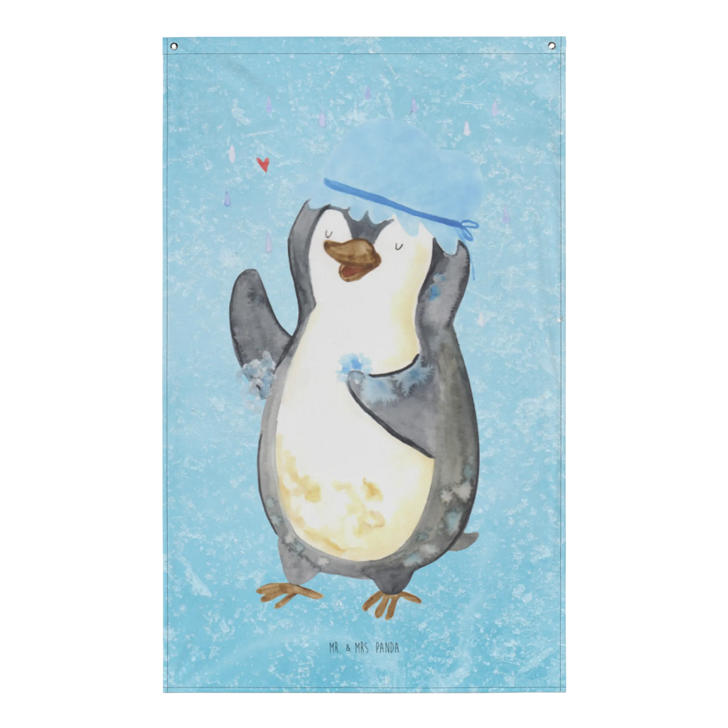 Tapestry Penguin have a shower Tapestry, Decoration, Wall hanging, Boho, Penguin, North Pole, Winter, Penguins, life motto, shower, new start, penguins, motivation, new beginning, being happy