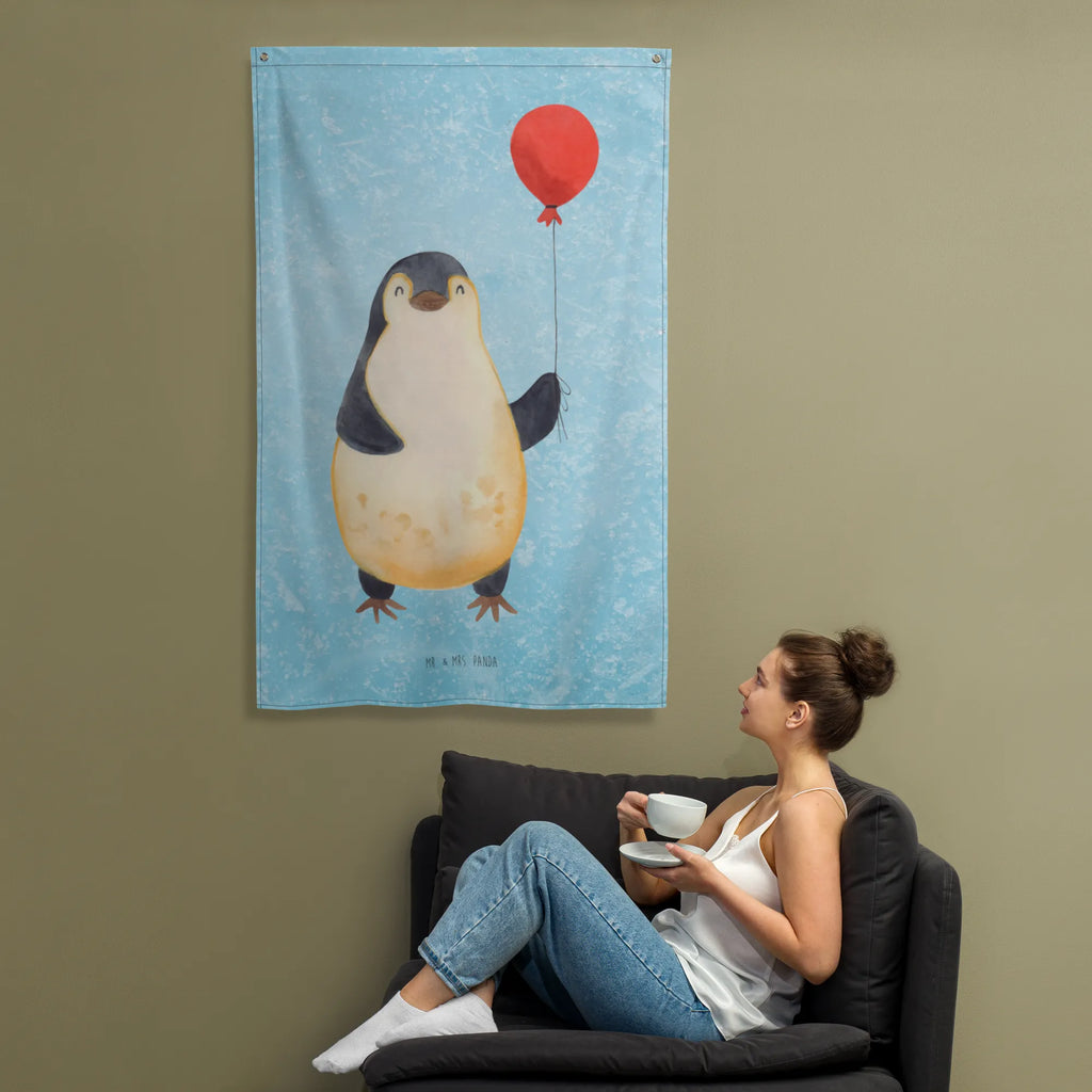 Wandteppich Pinguin Luftballon Kinderzimmer Wand, Wandbild, Tapestry, Tapisserie, Textil-Kunst, Kinderzimmer Deko, Schmuck-Wandbehang, Boho, Wandteppich, Wanddeko, Wandtuch, Wand Deko, Wandbehang, Dekoration, Kinderzimmer, Kinderzimmer Wanddeko, Pinguin, Geschenkidee, beste Freundin, Liebe, Geschenk Freundin, neues Leben, Luftballon, Lebenslust, Tagträume, Motivation, Pinguine, Neustart, Glück